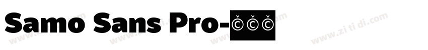 Samo Sans Pro字体转换
